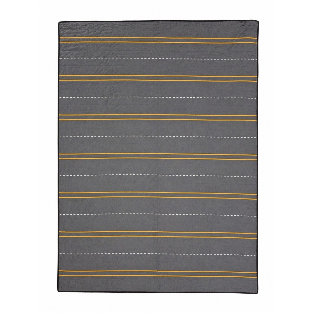 Pillowfort Kids Road Trip Quilt Full Queen Gray Yellow Transportation Bedding